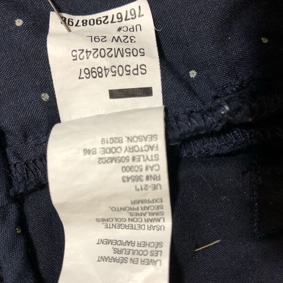 Van Heusen Flex Slim 32x29 Tech Pants Navy - Picture 8 of 16